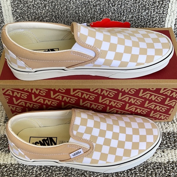 Vans Classic Slip-On Checkerboard Frappe/True White WMNS - Picture 4 of 16